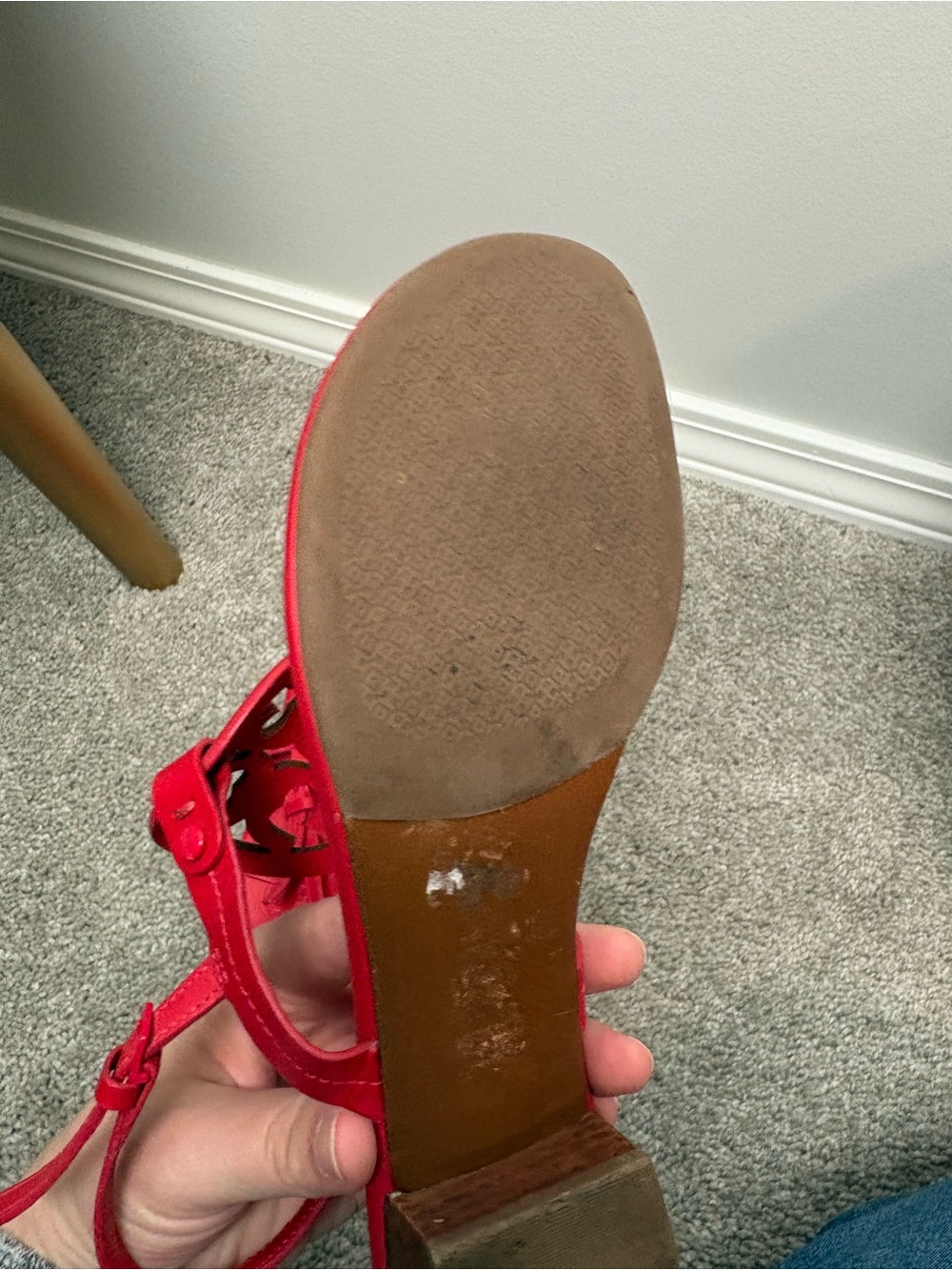 Tory Burch Red Miller Sandals - Picture 9 of 14